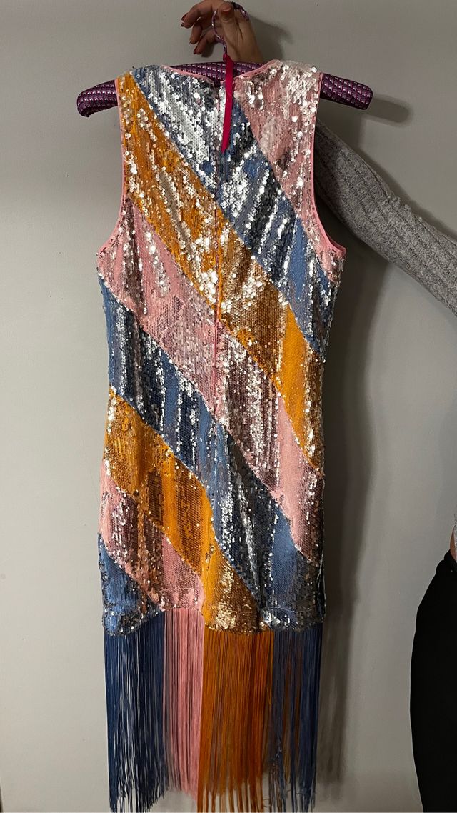 Vestido lentejuelas Uterqüe (Nuevo)