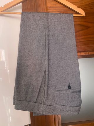 Pantalón traje gris jaspeado Tintoretto 