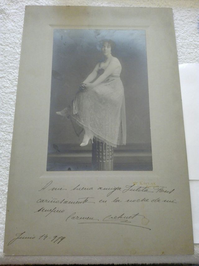 Antigua fotografía de Carmen Crehuet