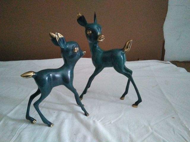 Artesania de figura en bronce patinado