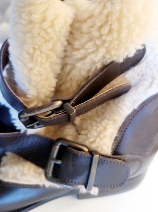 Botas de piel 100% Di-bye borreguillo con hebilla