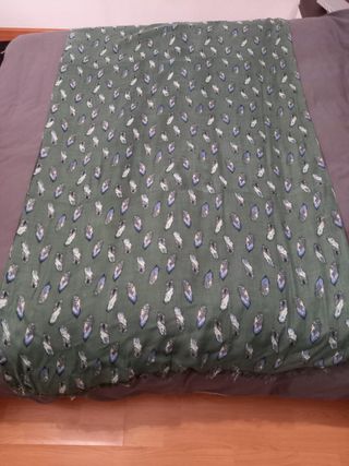 Pañoleta, fular, bufanda, pañuelo verde 
