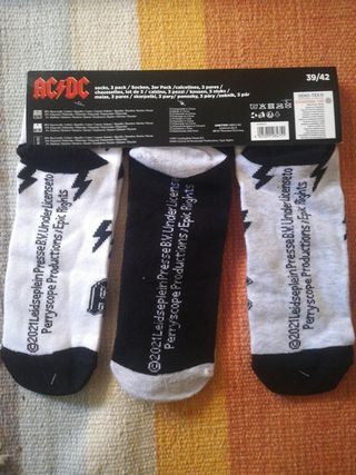Conjunto de meias da banda ACDC Unisex