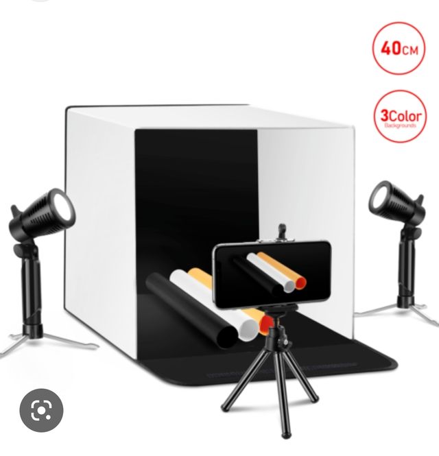 ✅caja estudio luz para fotografia portátil ( 🎁)