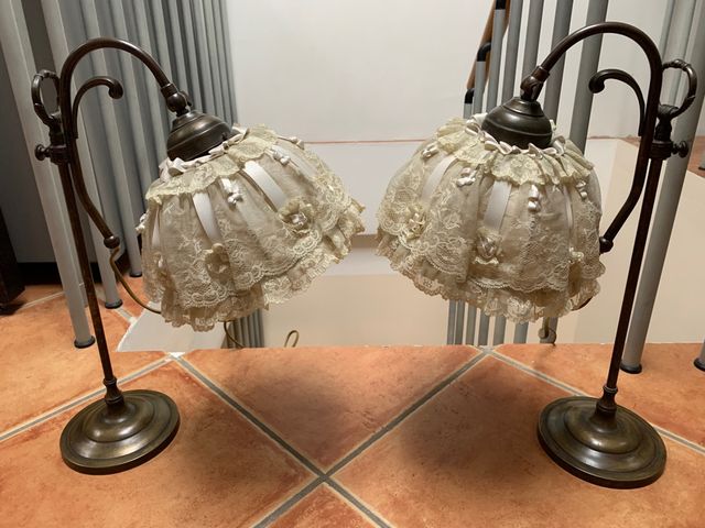2 Lampade vintage da comodino 