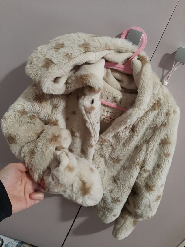 Abrigo Chaqueta bebé 12meses, 74 cm.