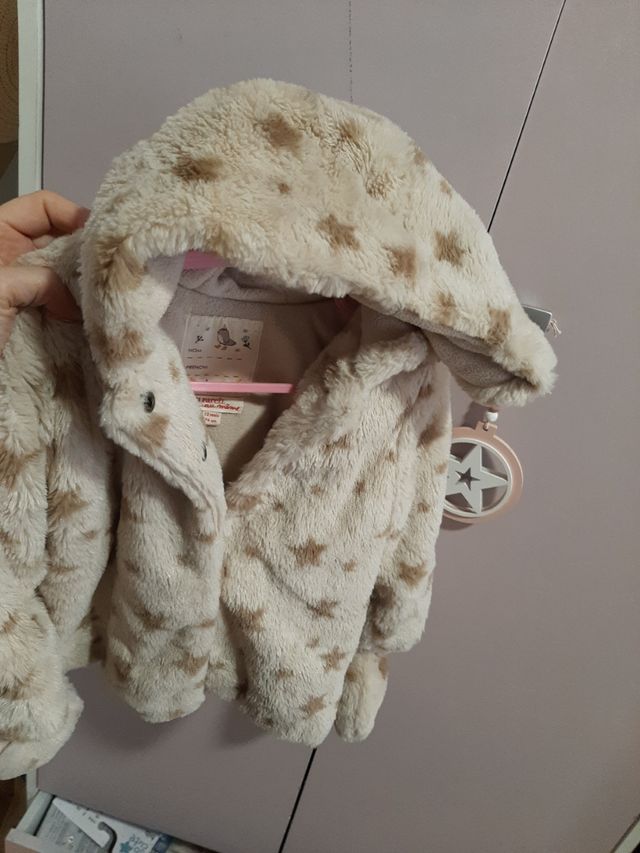 Abrigo Chaqueta bebé 12meses, 74 cm.
