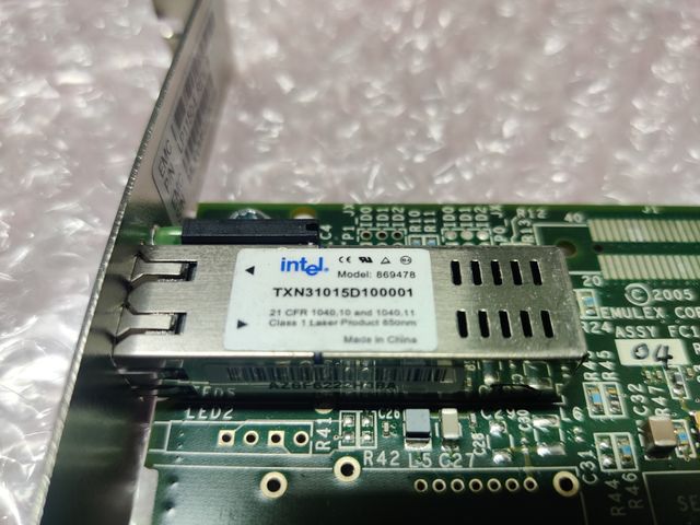 Tarjeta Intel fibra servidor
