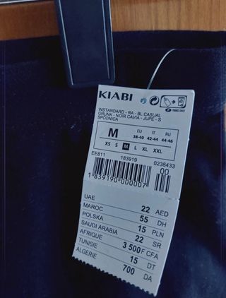 Minifalda negra de Kiabi