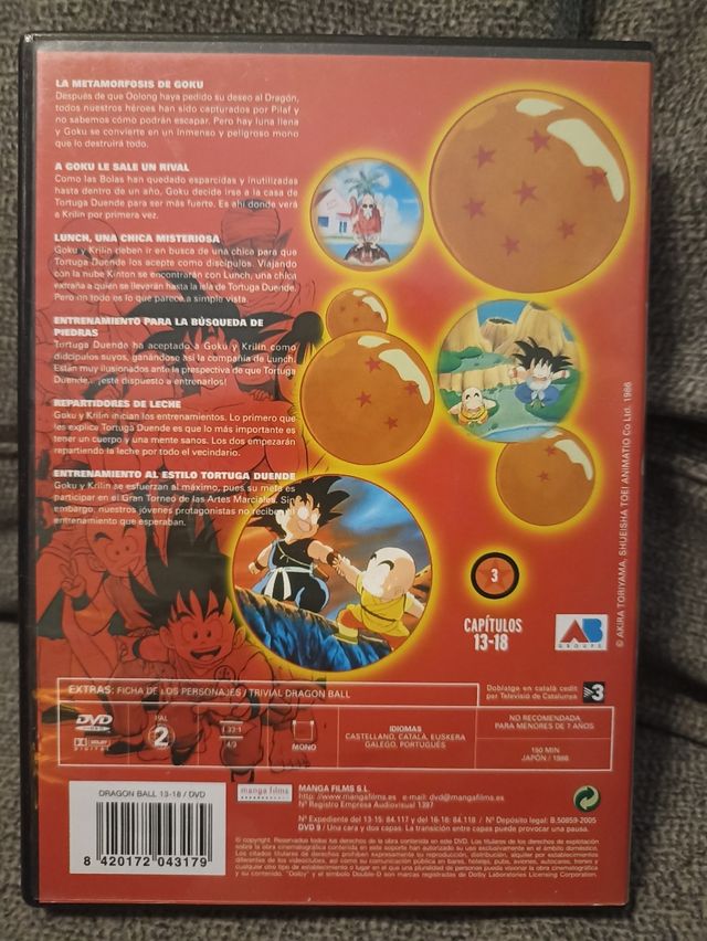 Dragón Ball-DVD-Capitulos 13-18
