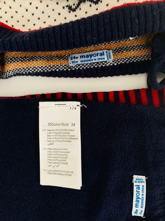 Conjunto gorro y bufanda Mayoral niño 2 años
