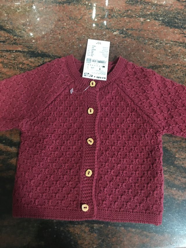 Conjunto de vestido y chaqueta 1-2 meses