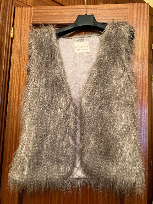 Chaleco pelo símil piel