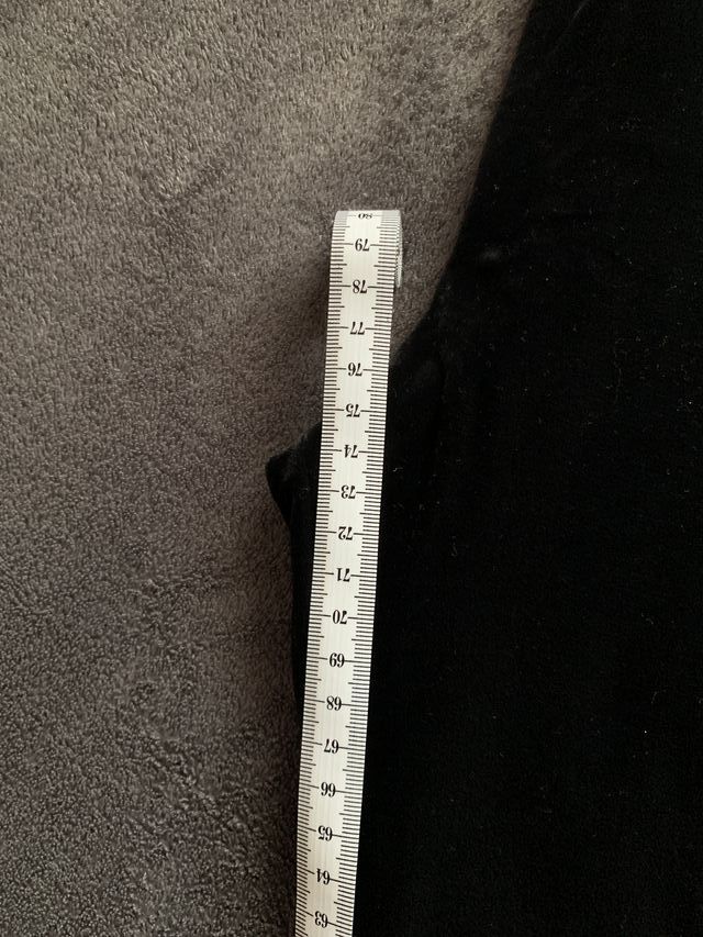 Pantalón fiesta negro terciopelo Mujer. Talla U.