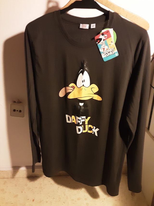 Camiseta Looney Tunes manga larga 100 % algodón .