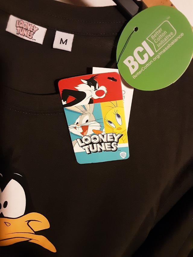 Camiseta Looney Tunes manga larga 100 % algodón .