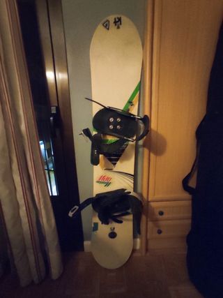 Tabla snowboard + fijaciones