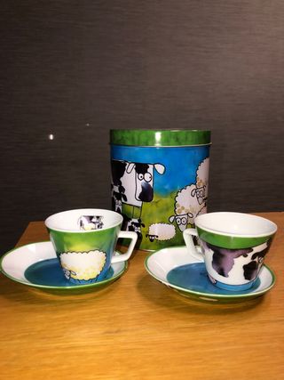Joc de cafè amb 2 tasses. 