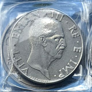 0,50 Lire italiane Vittorio Emanuele III anno 1940