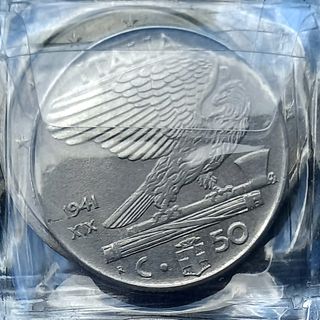 0,50 Lire italiane Vittorio Emanuele III anno 1941