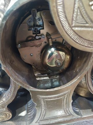 Reloj Sobremesa Angelitos Antiguo