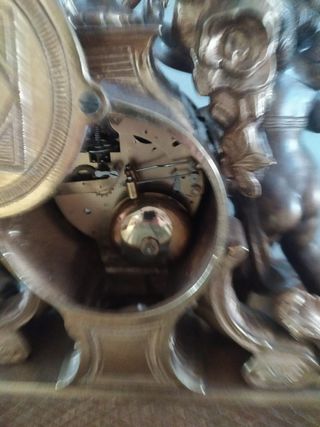 Reloj Sobremesa Angelitos Antiguo