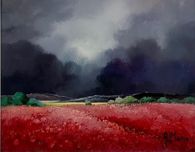 Dipinto ad olio di Julio Masia