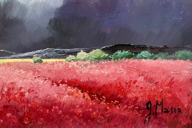 Dipinto ad olio di Julio Masia