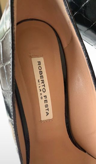Zapato salón cocco negro Roberto Festa 38
