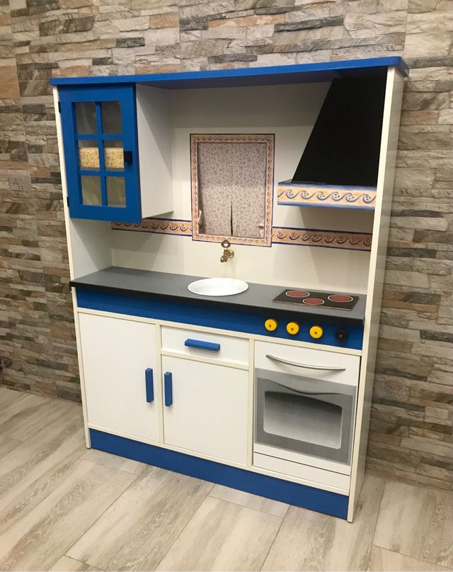 Cocina grande de madera juguete