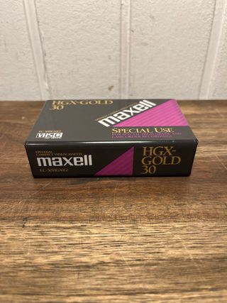 Cintas MAXELL HGX GOLD 30 VHS C