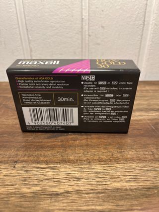 Cintas MAXELL HGX GOLD 30 VHS C