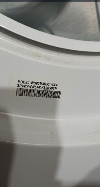 cajón lavadora Samsung