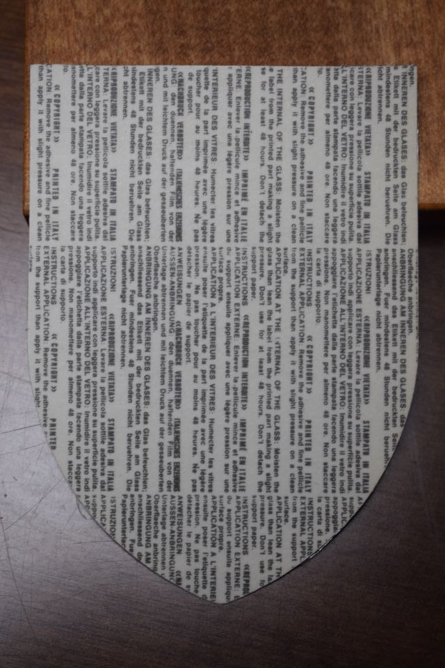 Adesivo auto vintage Riviera dei Fiori Liguria