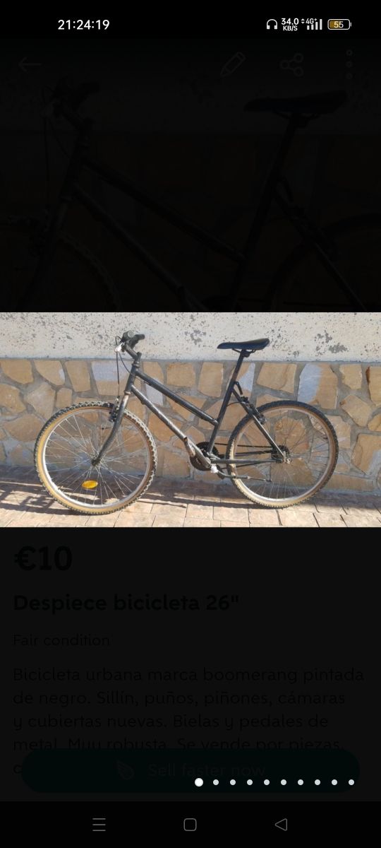 Despiece bicicleta urbana 26"