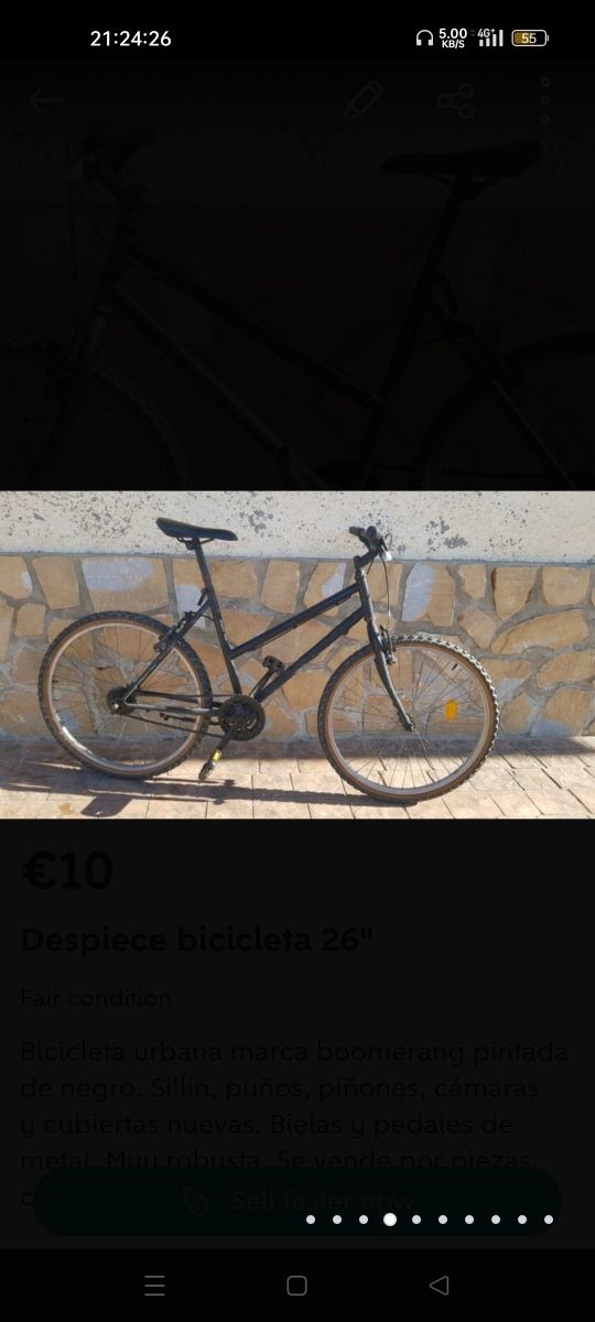 Despiece bicicleta urbana 26"