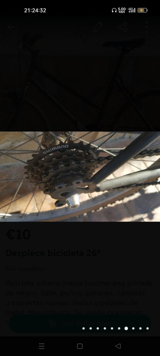 Despiece bicicleta urbana 26"