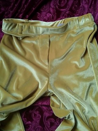 Pantalón palazzo italiano con etiqueta 
