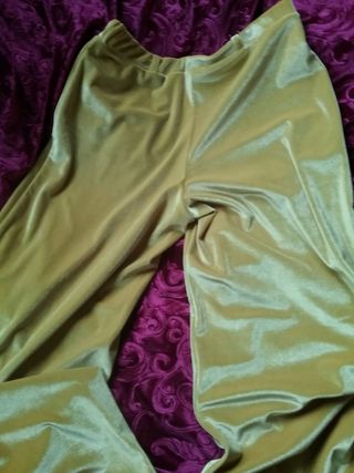 Pantalón palazzo italiano con etiqueta 