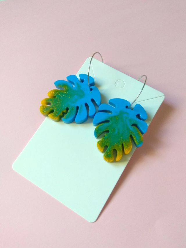 Pendientes de resina 