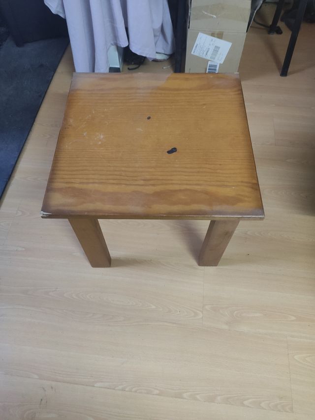 mesa de pino 50 x 50 x 40