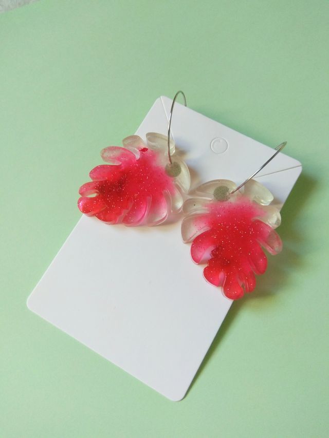 pendientes de resina 