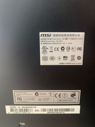 PC MSI (Tactil) windows 10 Pro, SSD500gb, Ram 8gb 