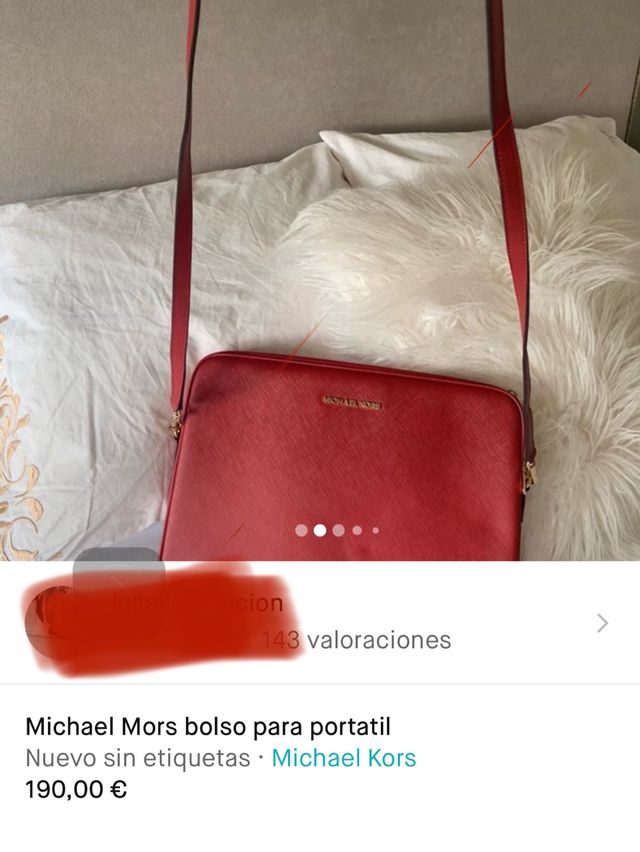 Auténtico bolso porta ordenador piel Michael kors