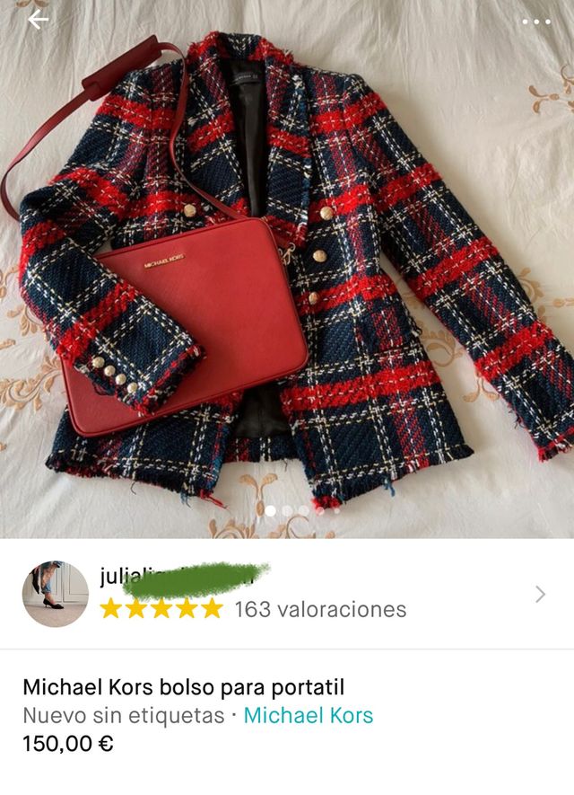Auténtico bolso porta ordenador piel Michael kors