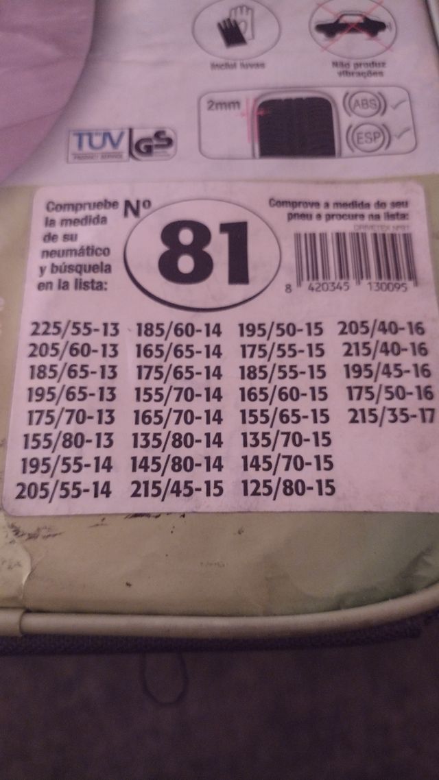 Cadenas de nieve textiles