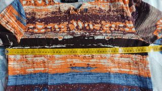 Camisa de algodón con motivos étnicos,sin estrena