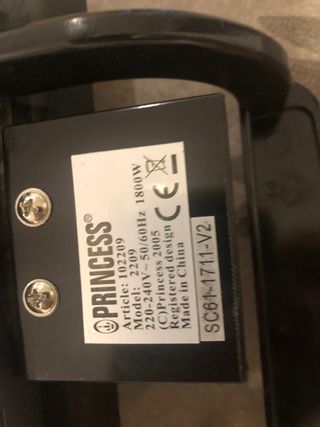 Plancha cocina eléctrica Princess