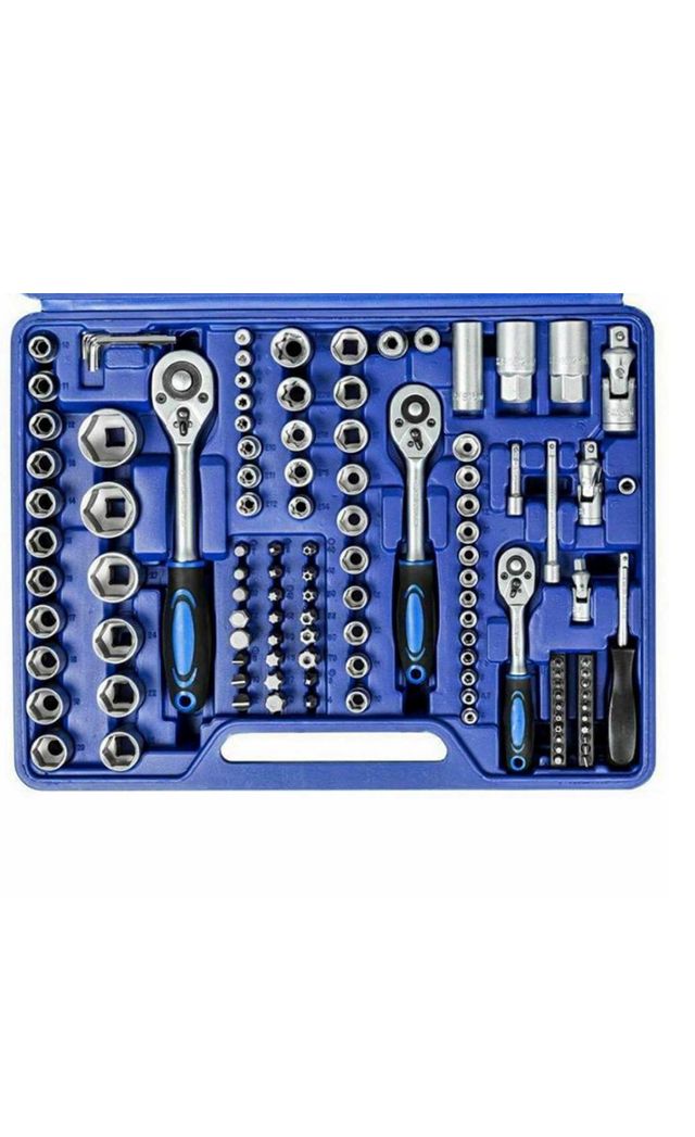 CAJA DE TRINQUETE Y ENCHUFES 171 PIEZAS