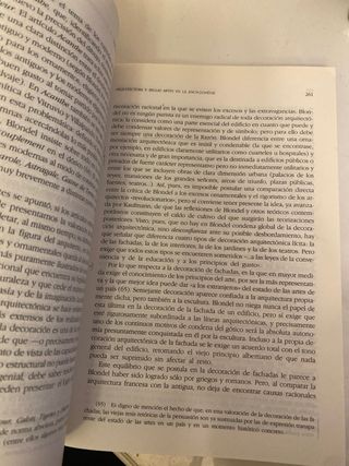 La teoría de la arquitectura y de las Bellas Artes